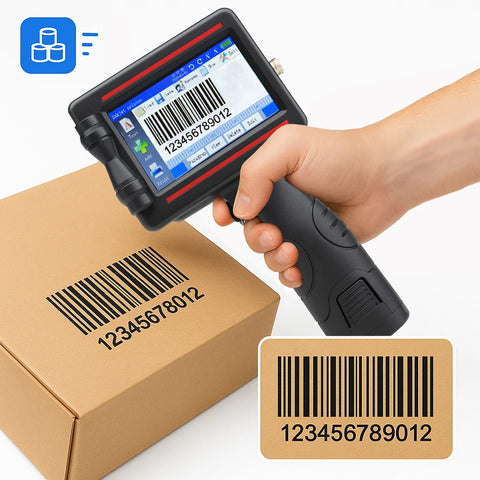 INCODE Handheld Date Coding Inkjet Marking Machine Fast Dry Metal Ink Manual Batch Number Printer New Condition 1-Year Warranty