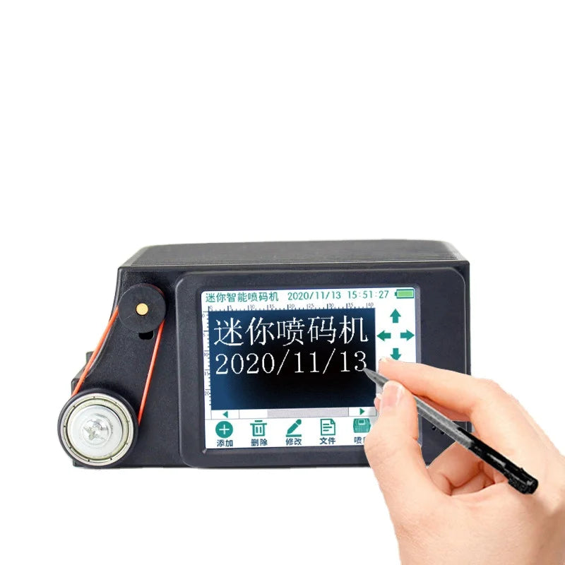 12.7 mm Printing Height Mini Handheld Bottle Inkjet Printer