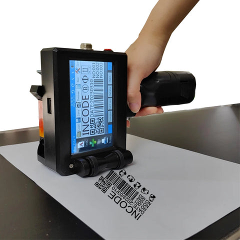 INCODE Handheld Date Coding Inkjet Marking Machine Fast Dry Metal Ink Manual Batch Number Printer New Condition 1-Year Warranty