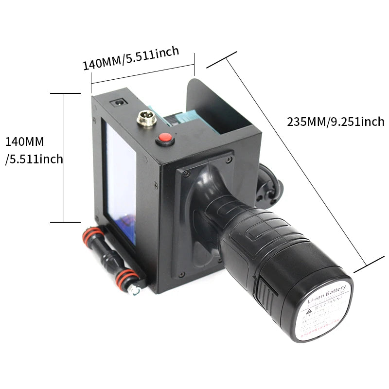 T500 High Definition Digital Inkjet Printer Large Character Intelligent Handheld for Paper Box Plastic Coding for Various